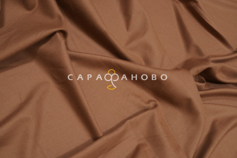 Ткань Сатин 220 см "Коричневый" рис 70047