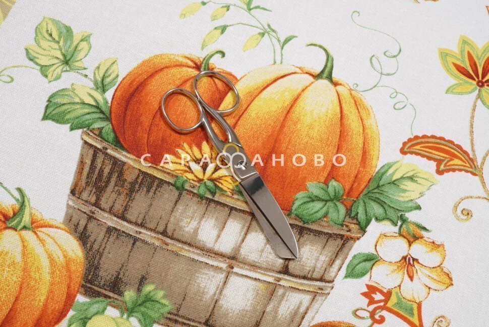 Ткань рогожка 150 см "Праздник урожая" рис 11197-1, фото 5