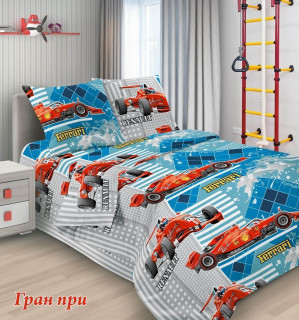 Ткань Поплин 150 Детская коллекция "Гран-при" рис 9209