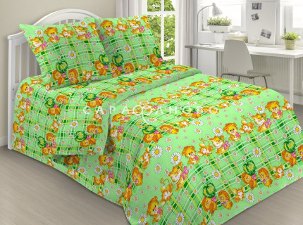 Ткань бязь 150 см детская 100 гр/м2 рис 837 вид 1