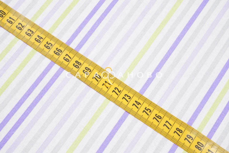 Ткань Бязь 150 см 120 гр рис. 152в2/3 Цветные полоски, фото 6