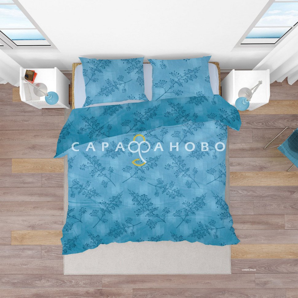 Ткань Бязь 150 см 120 гр рис.295в2 Ботаника, фото 8