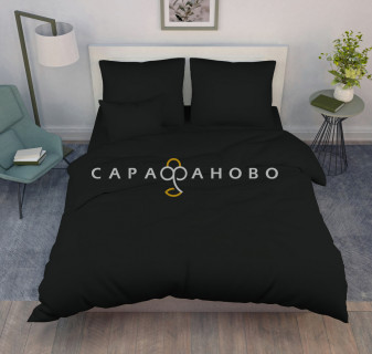 Ткань Перкаль гл/к 220 см 115 гр рис Черный