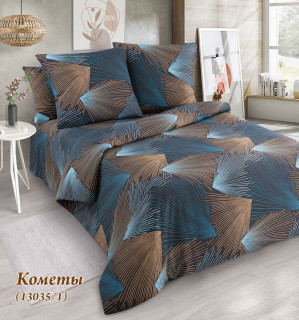 Ткань бязь 220 см 120 гр рис. Комета зел. 13035/1