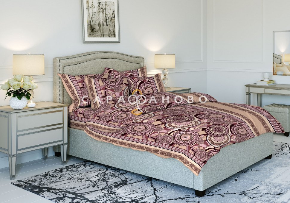 Ткань Бязь 150 см рис. 9276-2 "Ореол", фото 1