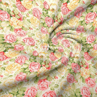 Ткань Перкаль 220 см «Солнечное утро» рис 6365 вид 1