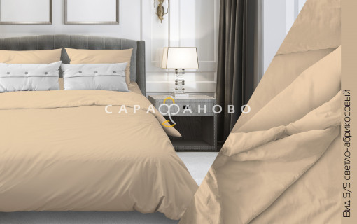 Ткань Бязь 220 см рис. Светло-абрикосовый вид 5/5