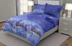 Ткань Перкаль 220 см рис. 209461 Сказка о зиме 1 (основа)
