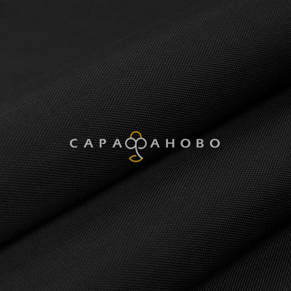 Ткань Оксфорд 200 PU1000 150 см 80 гр диз Черный 124, фото 1