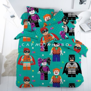 Ткань Перкаль 150 см "Фигурки" рис 13096 вид 1
