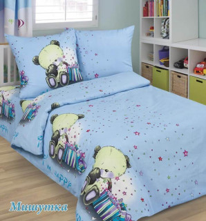 Ткань Бязь 150 см Детская коллекция "Мишутка" рис 7347 вид 2