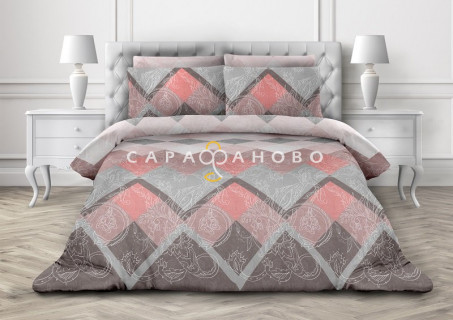 Ткань Перкаль 220 см "Бридж" рис 6520 вид 1