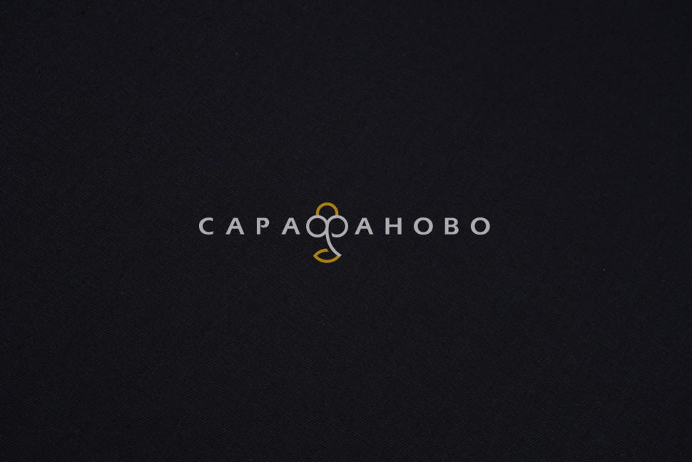 Ткань Саржа 150 см 260 гр №316 Чёрный, фото 4