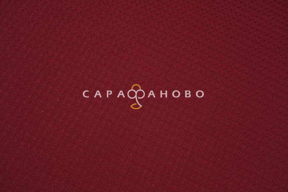 Полотно вафельное 150 см (7х7) гл/кр №036 Бордо, фото 2