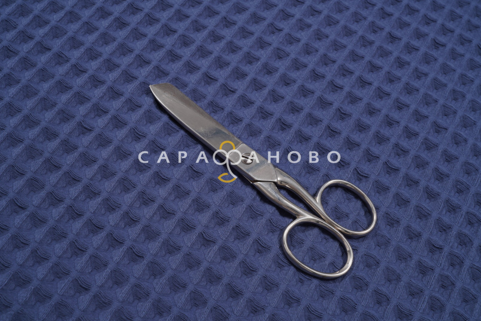 Вафельное полотно 12х12 "БОХО"  240 г/м2 цвет 982 Королевский синий, фото 8