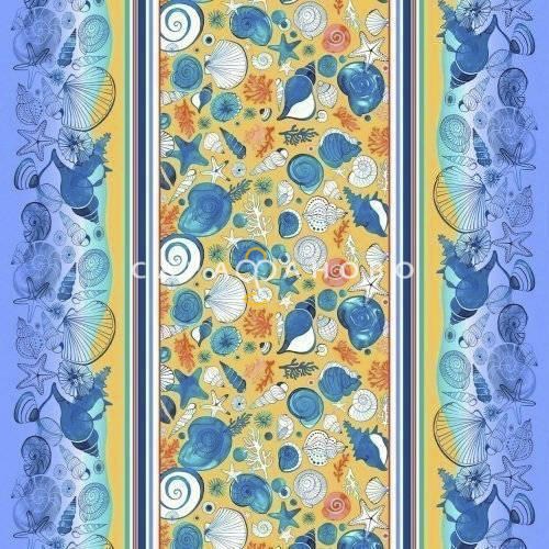 Ткань Полотно Вафельное 150 "Пляж" рис 10257-1, фото 1
