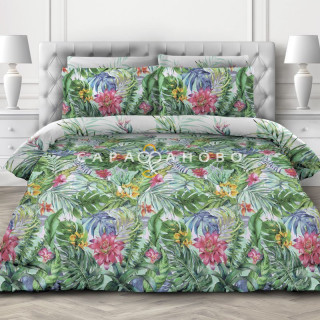 Ткань Бязь 220 см Paradise Gardens "Майорка" рис 6465 вид 1