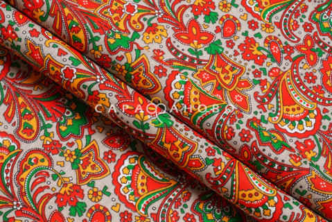 Ткань Бязь 150 см Плательная Коллекция рис 10614 вид 2