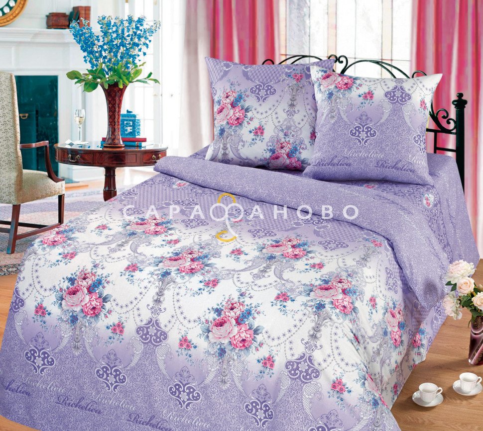 Ткань бязь 220 см рис 10251/1 Ришелье, фото 1
