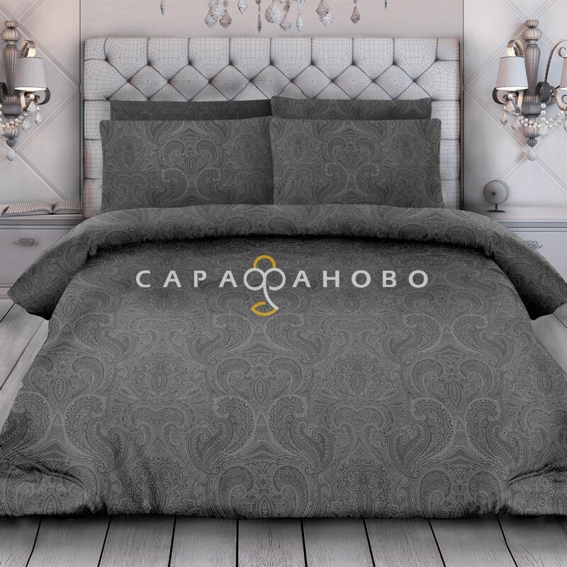 Ткань Бельевое полотно 220 см Королевский бархат black рис 21130 вид 1 (На отрез), фото 9