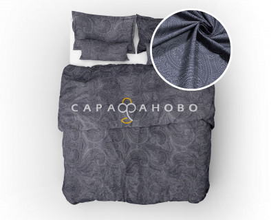 Ткань Бельевое полотно 220 см Королевский бархат black рис 21130 вид 1 (На отрез)