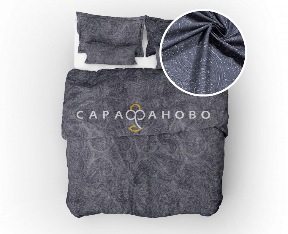 Ткань Бельевое полотно 220 см Королевский бархат black рис 21130 вид 1 (На отрез), фото 1