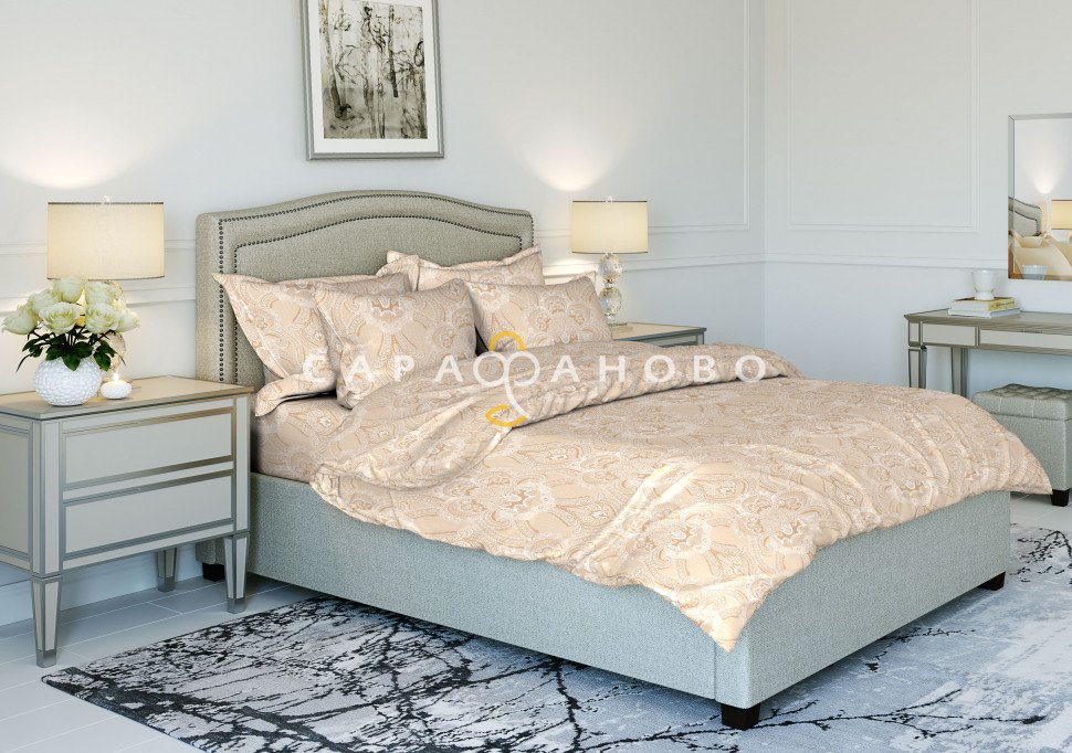 Ткань Бязь 150 см рис. 9239-1 "Брюссельское кружево", фото 1