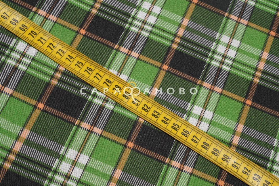 Ткань Бязь набивная 150 см 120 гр рис Клетка №186-2, фото 7