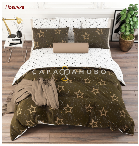 Ткань Поплин 220 см. 105 гр звездное небо рис. 28252/1, фото 1