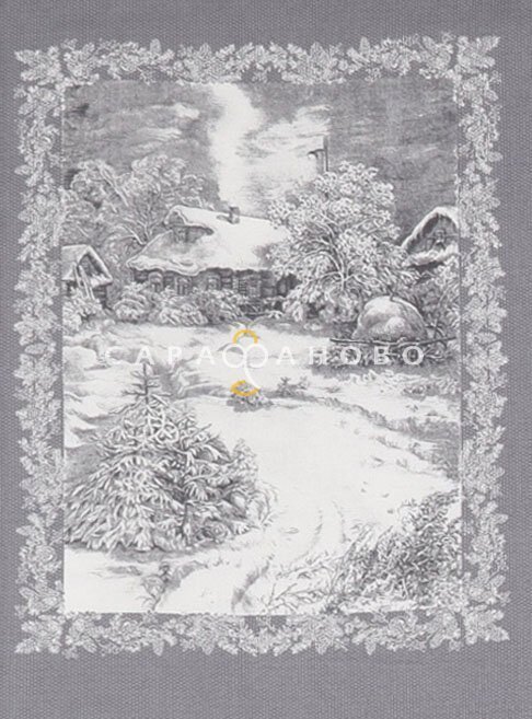 Ткань Рогожка 150 см рис. 11472-1 Сочельник, фото 8