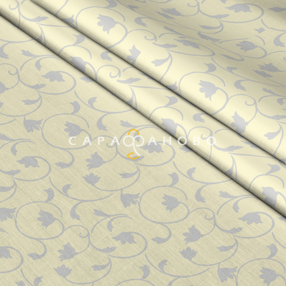 Ткань Тик смесовой 220 см 6 Beige СЕРЕБРО GL, фото 1