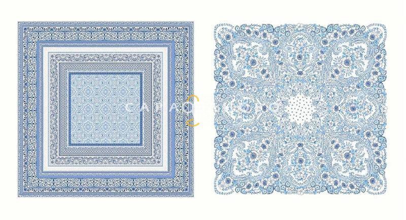 Ткань Бязь 150 см Платки головные "Tenerezze" рис 13186 вид 5, фото 1