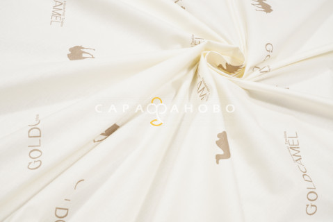 Ткань Тик 100% хлопок 220 см набивной диз GOLD CAMEL S М