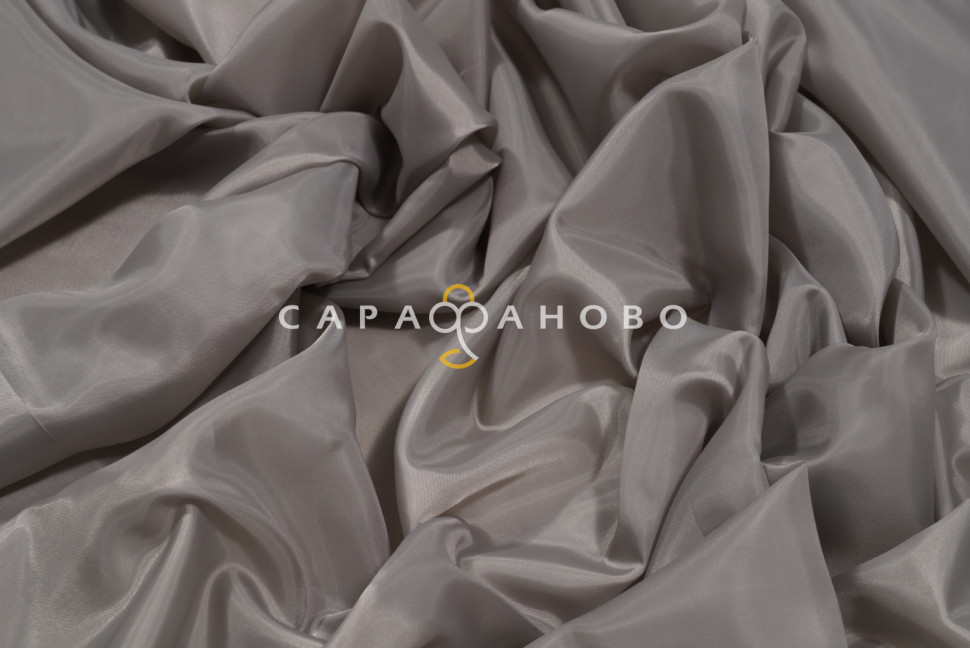 Ткань Таффета подкладочная 190Т Светло-серая, фото 4