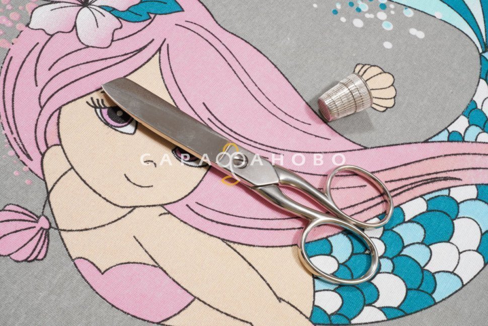 Ткань Бязь 150 см рис. 7421/1 Русалочка (основа), фото 8