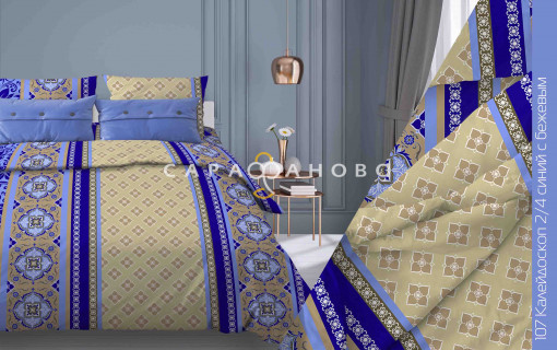 Ткань Бязь 150 см 120 гр рис. 107в2/4 Калейдоскоп