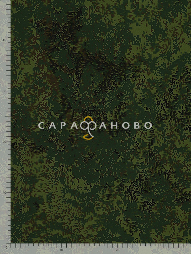 Ткань Саржа костюмная набивная 150 см, 123-1 Цифра, фото 2