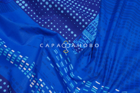 Ткань Бязь Премиум 220 см рис 6823 вид 2 Легенда скай На отрез