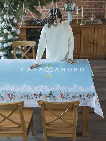 Рогожка набивная 150 см, 1262-1 п Снежный 150 +/- 10 г/м2, фото 7