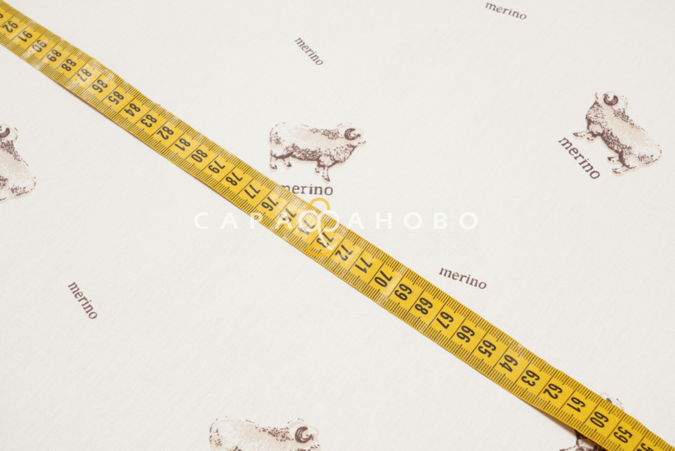 Ткань Тик смесовой 220 см набивной диз Merino GL M, фото 3