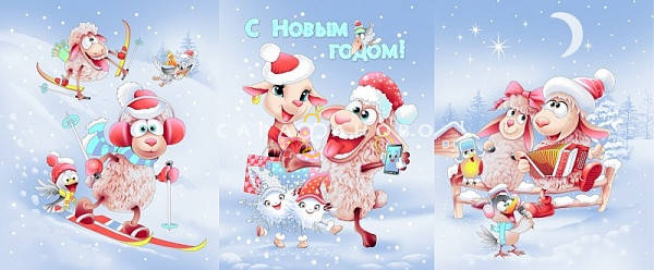 Ткань Вафельное полотно 150 см 160 гр рис Новогодняя сказка 13703/1, фото 1