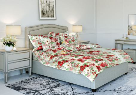 Ткань Бязь 150 см рис. 5473-4 "Королевский дуэт"