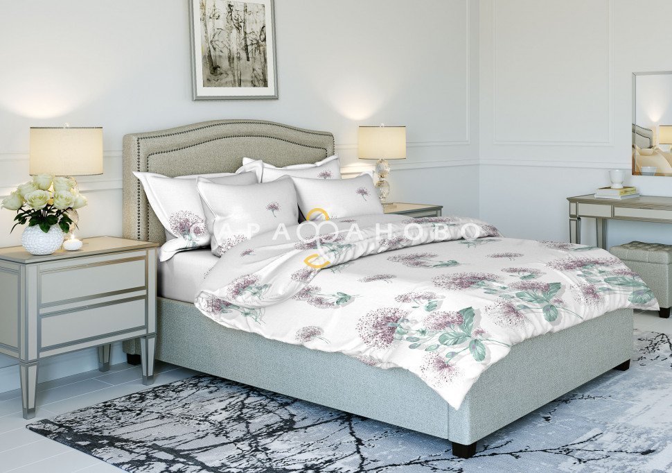 Ткань Бязь 220 см рис. 9660-2 "Одуванчики", фото 1