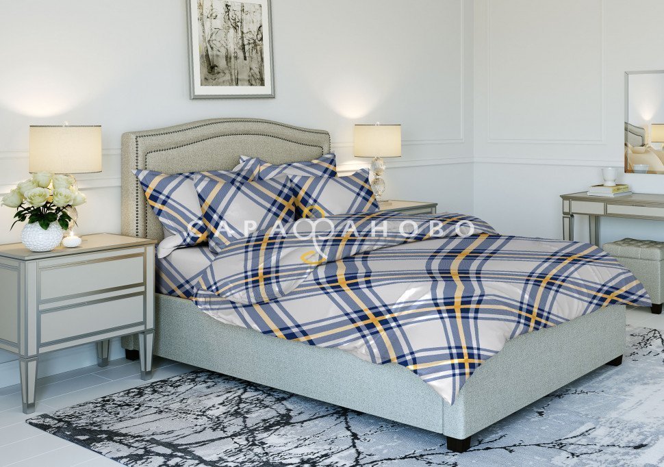 Ткань Бязь 220 см рис. 70049-2 "Брайтон", фото 1