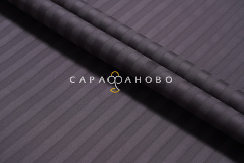 Ткань Страйп-Сатин 240 см рис. 39001 Графит (полоса 1х1)