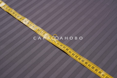Ткань Страйп-Сатин 240 см рис. 39001 Графит (полоса 1х1)