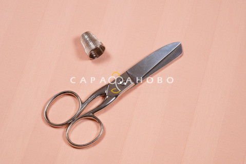 Ткань Страйп - Сатин 3х3 220 см. гладкое крашение рис 10810 На отрез