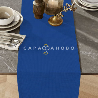 Ткань Дорожка набивная 50 см "Синий" рис 35029 вид 3