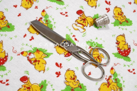 Ткань Фланель 90 см рис. 5150 "Цыплята"