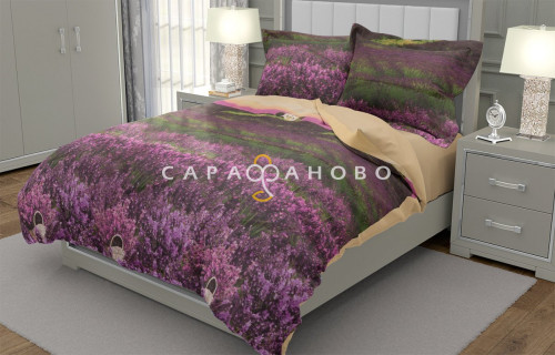 Ткань Бязь 220 см рис 6506 вид 1 Французские просторы